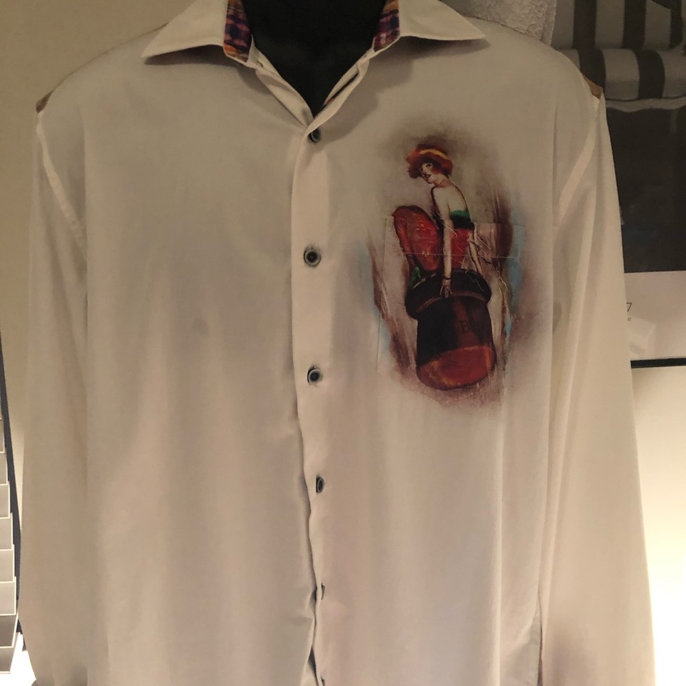 Robert Graham super cool print Sz Lg